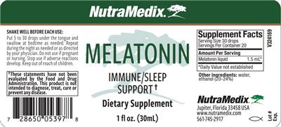 Melatonin label