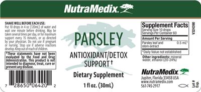 Parsley label
