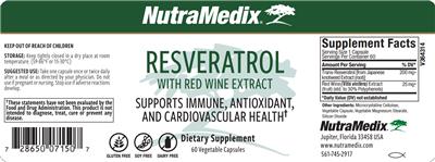 Resveratrol label