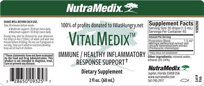 VitalMedix label