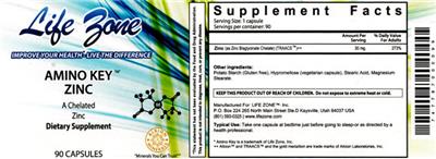Amino Key Zinc label
