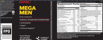 Mega Men by GNC Mega Men: Ingredients, Drug Interactions & Pharmacist Review
