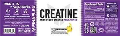 Creatine Lemonade label