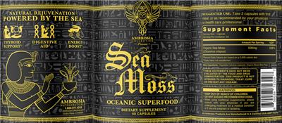 Sea Moss label