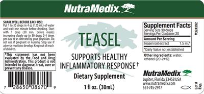 Teasel label