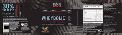 Wheybolic Chocolate Mint label
