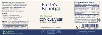 The Original Oxy-Cleanse label
