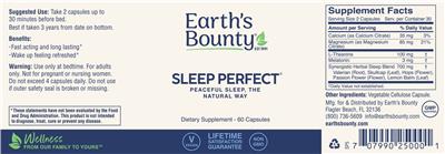 Sleep Perfect label