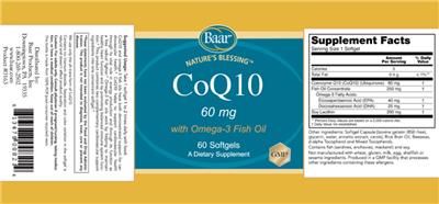 CoQ10 60 mg label