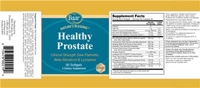 Healthy Prostate label