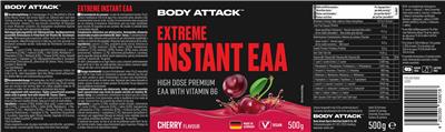 Extreme Instant EAA Cherry Flavour label