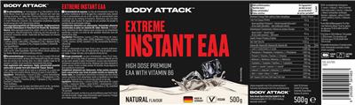 Extreme Instant EAA Natural Flavour label