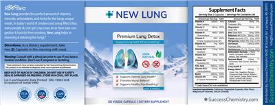 Premium Lung Detox label
