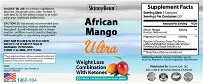 African Mango Ultra label