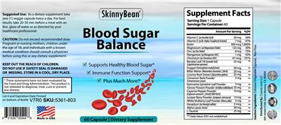 Blood Sugar Balance label