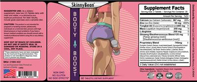 Booty Boost label