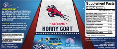 Extreme Horny Goat label