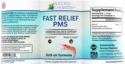 Fast Relief PMS label