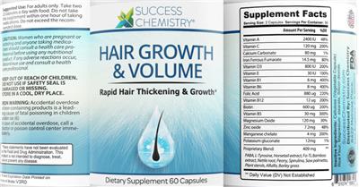 Hair Growth & Volume label