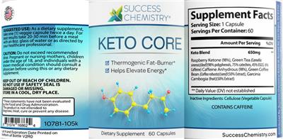 Keto Core label