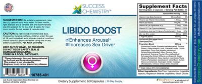 Libido Boost label