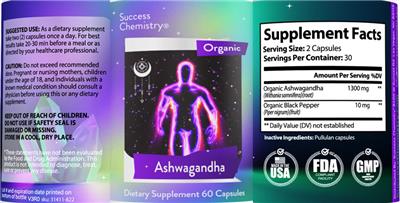 Organic Ashwagandha label