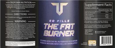 Go Pills The Fat Burner label