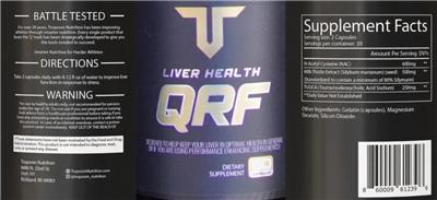 Liver Health QRF label