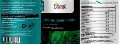 Alkaline Booster Tablet label