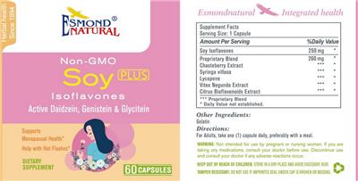 Soy Isoflavones Plus label
