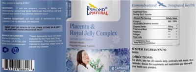 Placenta & Royal Jelly Complex label