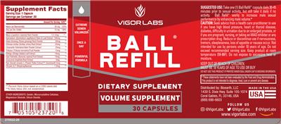 Ball Refill label