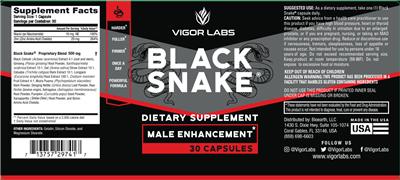 Black Snake label