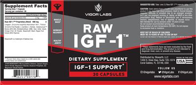 Raw IGF-1 label