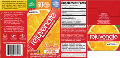 Rejuvenate Muscle Activator Citrus Blast label