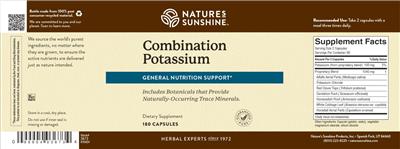 Combination Potassium label