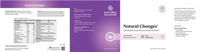 Natural Changes label