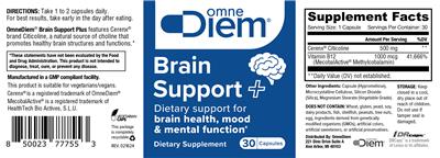 Brain Support + label