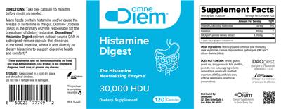 Histamine Digest 30,000 HDU label