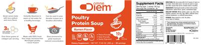 Poultry Protein Soup Ramen Flavor label