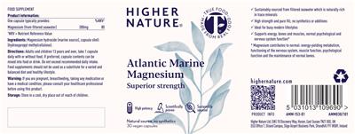 Atlantic Marine Magnesium label