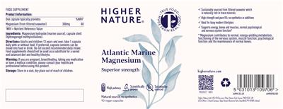 Atlantic Marine Magnesium label