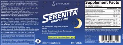 Serenita Night-Time label
