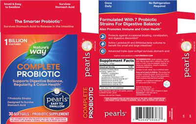 Complete Probiotic Pearls 1 Billion label