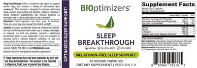 Sleep Breakthrough label