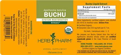 Buchu label