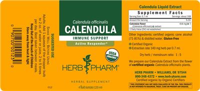 Calendula label