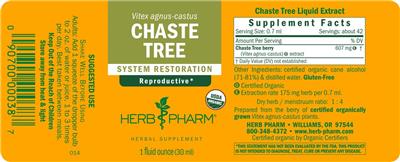 Chaste Tree label
