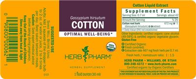 Cotton label