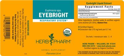 Eyebright label